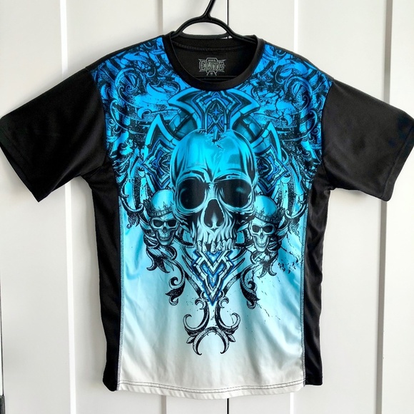 MMA, Elite, Y2K, Skull, Grunge, Mens, T Shirt, Size M, Good Condition - Picture 1 of 5